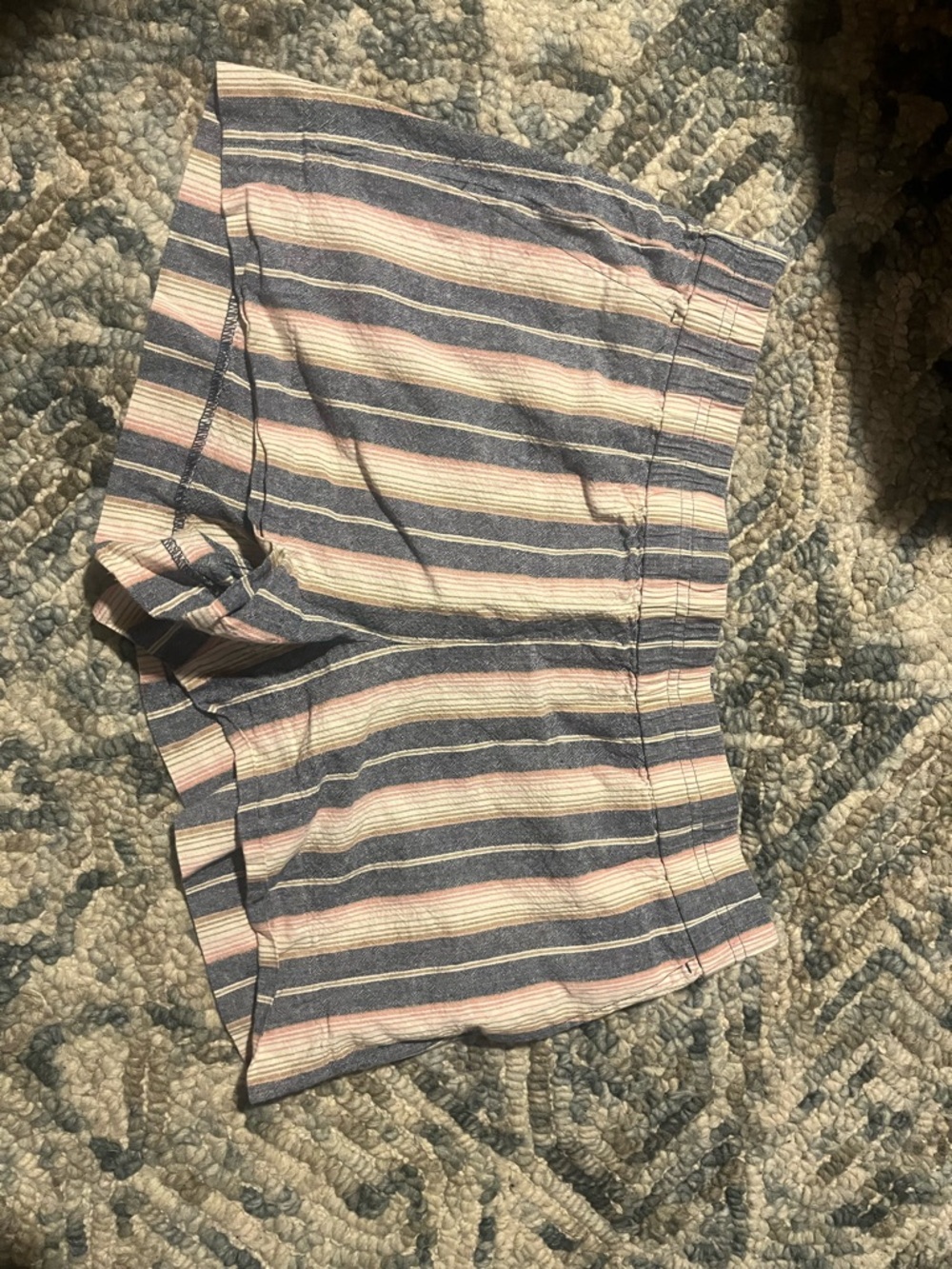 J. Crew Navy and Light Pink Striped Women’s Shorts